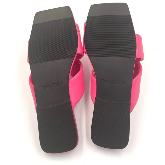 Open Edit Otto Slide Sandal In Pink Shock - Picture 9 of 10